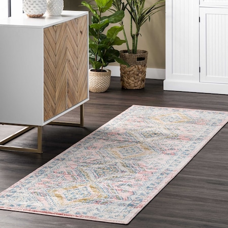 Nuloom Louise Tribal Diamond Area Rug 2ft 8in x 8ft RZBD102A-2808